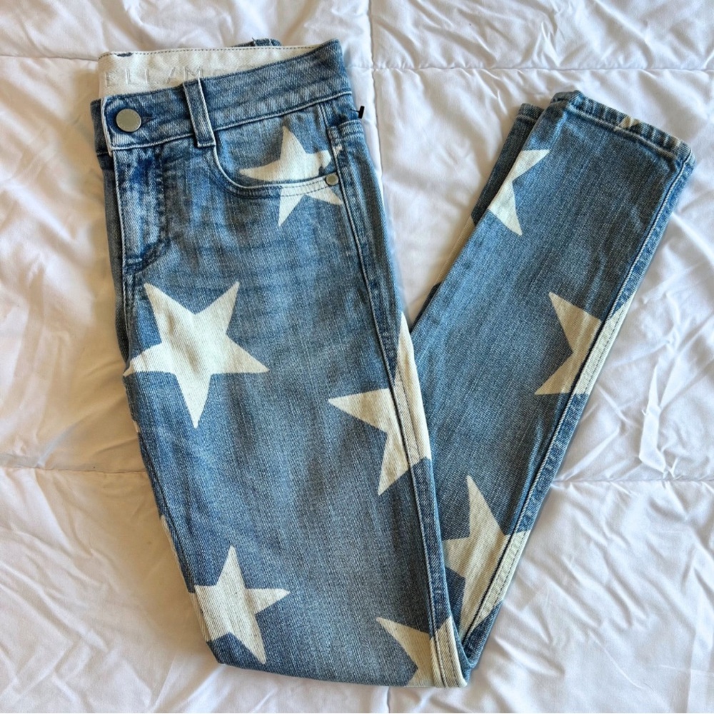 Stella McCartney Skinny Ankle Grazer Star Jeans Sz 24